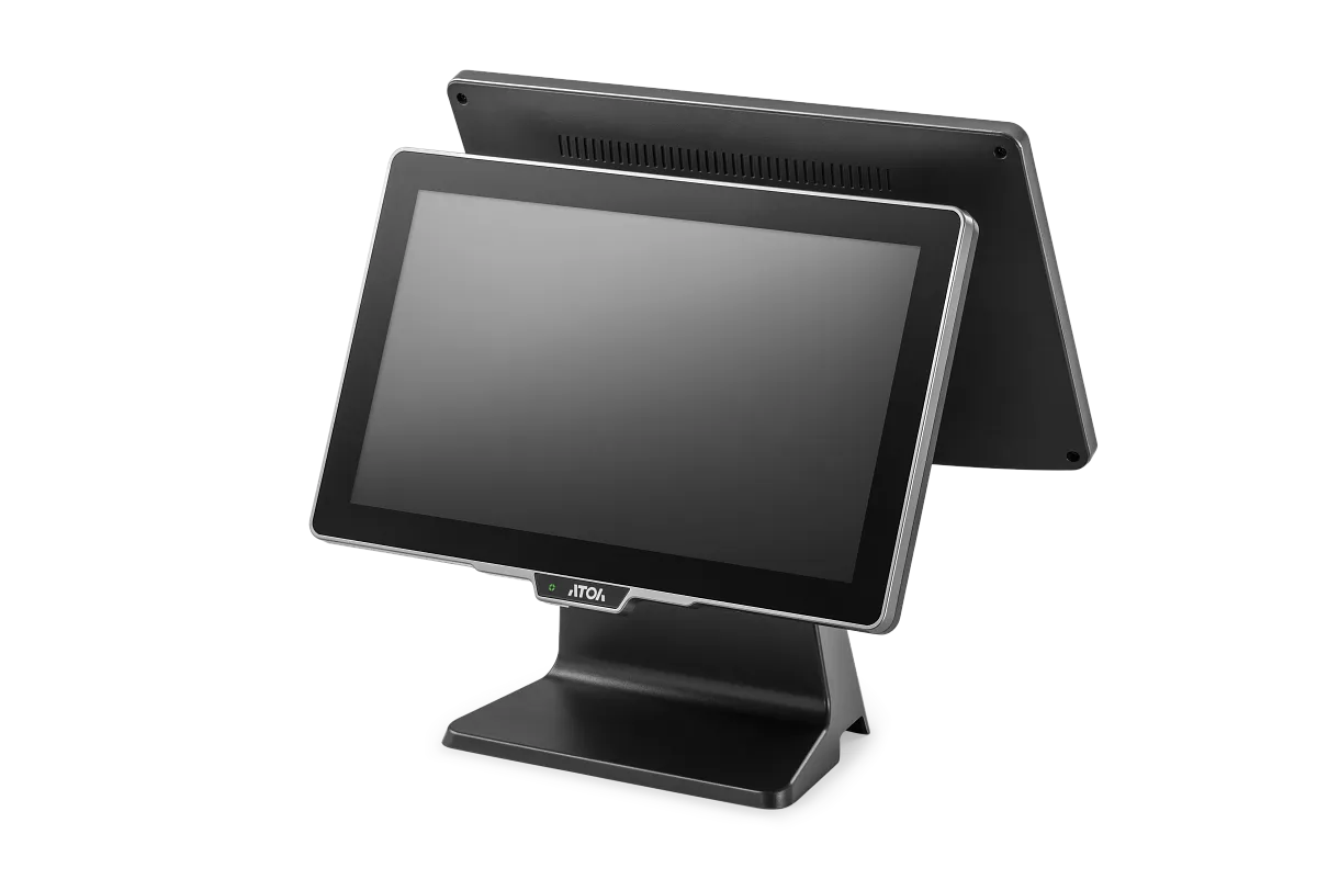 POS терминал-моноблок АТОЛ JAZZ 16 Lite V2, SSD 128GB, 8GB, без MSR, доп.монит 15,6", с ОС (64501)