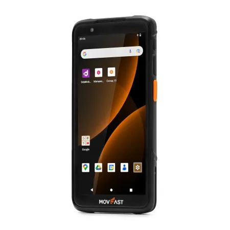 комплект тсд s55 android 13, 4gb/64gb (крейдл без передачи, пист. рукоятка, чехол, стекло, ремешок)