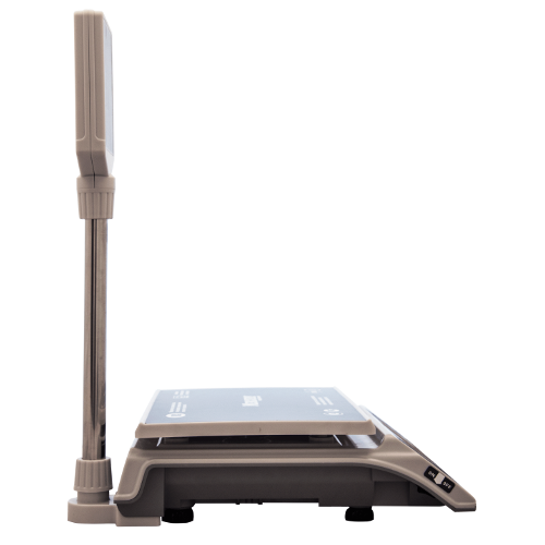весы торговые m-er 326acp-15.2 с акб (стойка) led slim